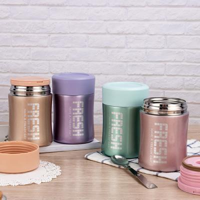 China Hot Sale Minimalist Amazon Double Wall Vacuum Insulated Hot Stainless Steel Food Bowl Thermos Container Box For Kids for sale