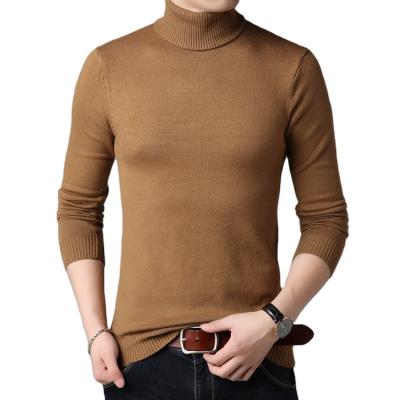 China Breathable Winter Bomber Jacket Regular Pull Over Turtle Neck Mens Cotton Sweaters for sale