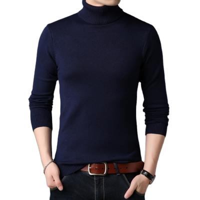 China Breathable Winter Knitted Sweater Crocheted Design Round Neck Cotton Mens Crewneck Sweater for sale