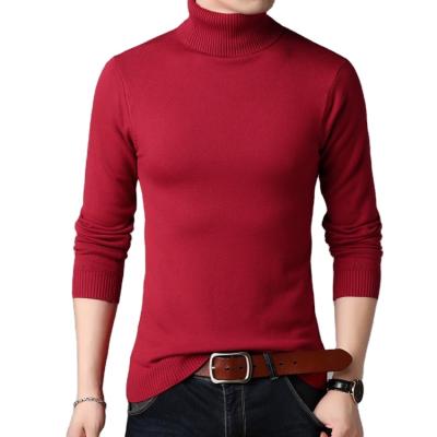 China Breathable Multiple Color Sweater Thermal Crocheted Luxury Design High Neck Mens Sweater for sale