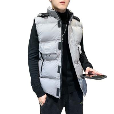 China Durable Regular Bomber Jacket Casual Hoodies Cotton Cotton Train Service Men Heat Vest for sale