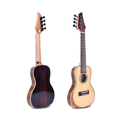 China OEM 24inch CutawayThin High Gloss Finish Body Solid Ukulele Concert Ukulele for sale