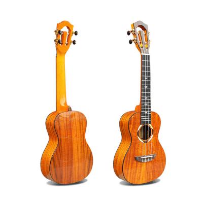 China SMIGER China Factory Sharp Cut Koa Professional Solid Concert Ukulele for sale