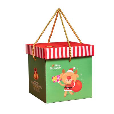 China Large Custom Recyclable Rigid Recyclable Kraft Paper Snack Box Packing Kraft Paper Food Gift Boxes for sale