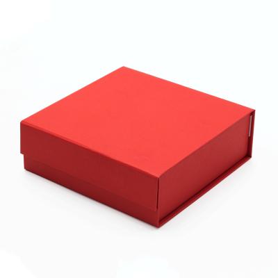 China Eco-Friendly Recyclable Luxury Custom Book Shape Hard Knock Down Top White Small Magnetic Folding Paper Box Gift Box for sale