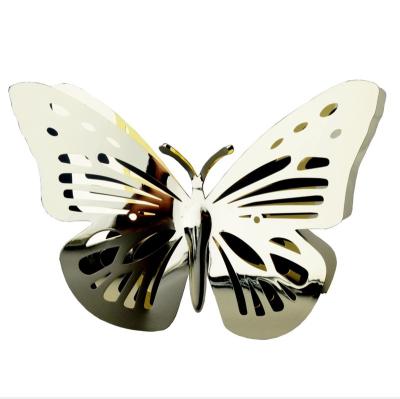 China Chinese 3D Christian Leaf Butterfly Wedding Korean Chemical Etching Brass Wholesale Custom Metal China Wholesale White for sale