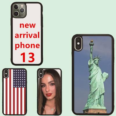 China Amazon Flute High Quality Hot Selling Shockproof 2D TPU Back Cover Blanks Sublimation Phone Case Glass For Iphone 11 12 13 pro max for sale