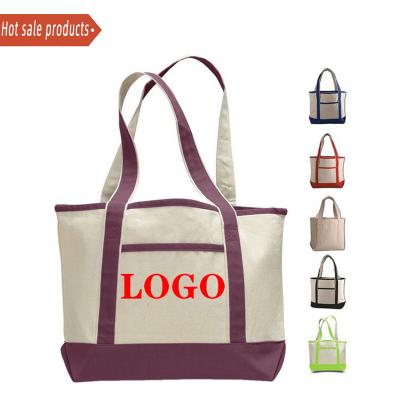 China Reusable Custom Cotton School Drawstring White Shoulder Cosmetic Light Blue Canvas Tote Bags for sale