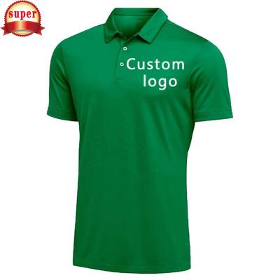 China Anti-wrinkle White Embroidered Soft Cotton Mens 100% Plain Polo Tshirts Golf Polo Shirt for sale