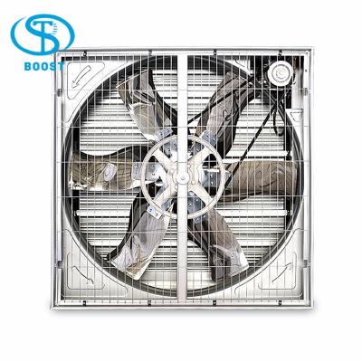 China Poultry Farms 1380mm Automatic Shutter Push Pull Fan For Poultry Farm / Livestock House for sale