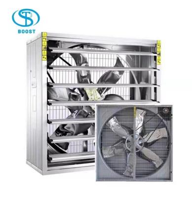 China Various Sizes Poultry Farms Air Exhaust Box Shaped Poultry Greenhouse Ventilation Industrial Exhaust Fan High Quality Wall Mount for sale