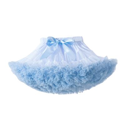 China Wholesale Infant Toddler Girls Summer Girl Pleated Dress Skirt Anti-wrinkle Baby Tutu Kids Short Fluffy Tulle Dress for sale