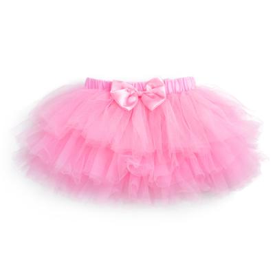 China Wholesale Good Quality Summer Anti-wrinkle Short Fluffy Tutu Skirt 3 Layers Stars Baby Toddler Lovely Tulle Skirt for sale