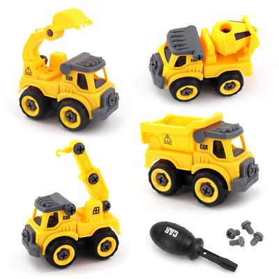 China Attractive Friction Toy 2021 Reasonable Price Mechanic Children's Construction Vehicle Design Children Assembly Diecast Toy Car Model for sale