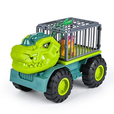 China Newest Model Friction Toy New Large Friction Vehicle Car Dinosaur Truck Toy Plastic Construction Car Kids Inertial Boy Gift for sale