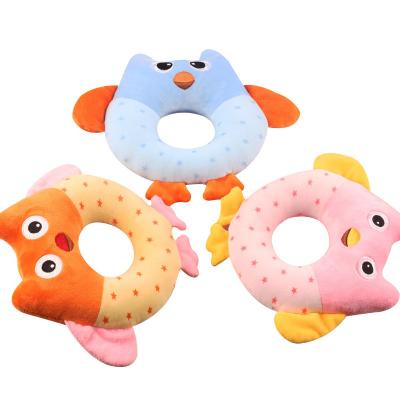 China Wholesale Cute Soft Plush Toy Animal Ratchets Newborn Baby Teether Handing Rattle Toy for sale