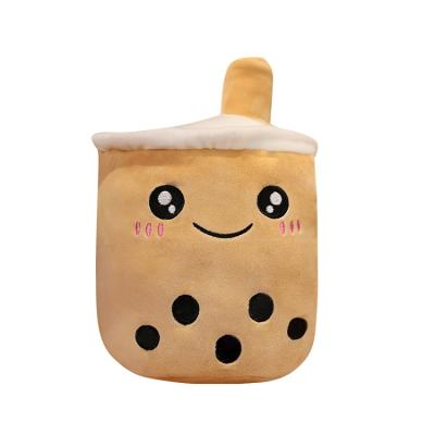 China Hot Sale Flip Bubble Tea Plush Pillow Pulpo Boba Plush Soft Stuffed Reversible Toy for sale