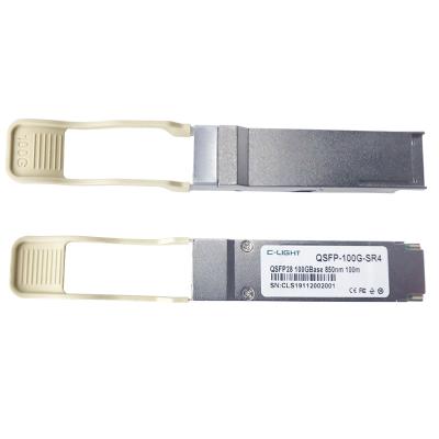 China C-light QSFP-100G-SR4-S 100GBASE-SR4 compatible QSFP28 850nm 100m DOM Transceiver FTTX Module for sale