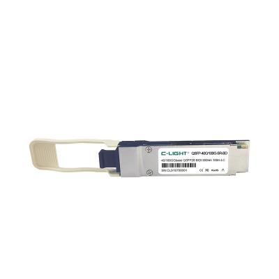 China Compatible C-light QSFP-40/100-SRBD 40G 100GBase-SR-BiDi QSFP 100m LC OM4 MM FTTX Transceiver for sale