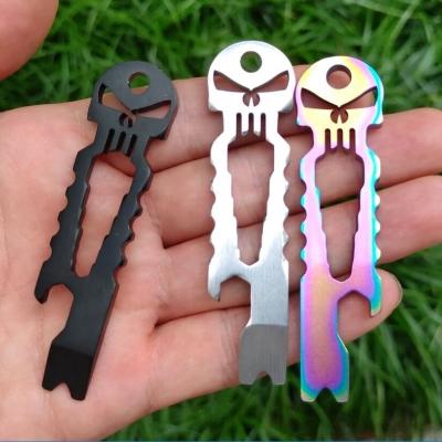 China Outdoor Gear Increasing Multi Functional Camping EDC Pocket Punisher Crowbar Survival Pocket Tool Pry Tool Key Screwdriver for sale