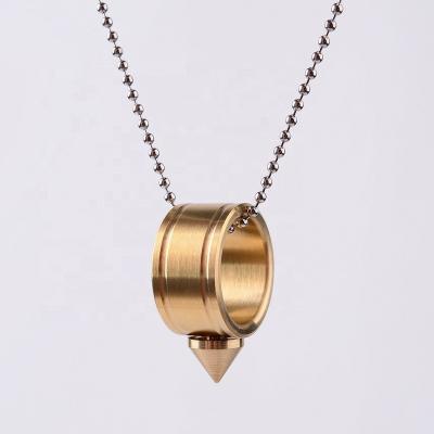 China Durable Outdoor Brass Self Defense Survival Tool Emergency Ring Self-Defense Tool Tactical EDC Ring Pendant for sale