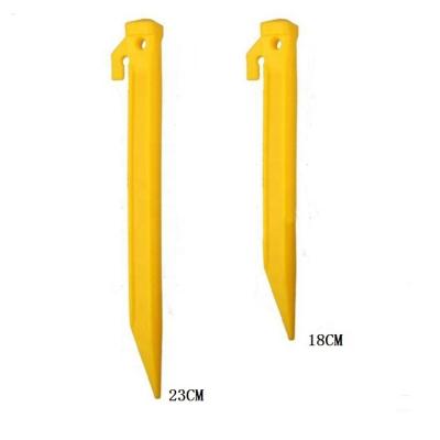 China Lightweight Plastic Tent Stakes 18CM Beach Sand Durable Tent Peg for sale