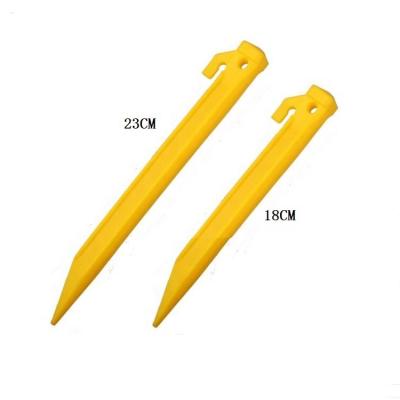 China Lightweight Outdoor Plastic Sand Beach Tent Stakes 23CM Durable Tent Peg for sale