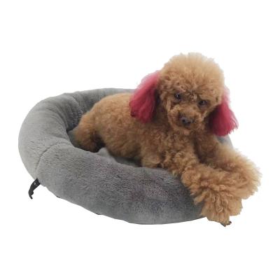 China Low Moq Plush Cushion Washable Easy Clean Breathable Premium Dog Cat Indoor Pet House Bed for sale