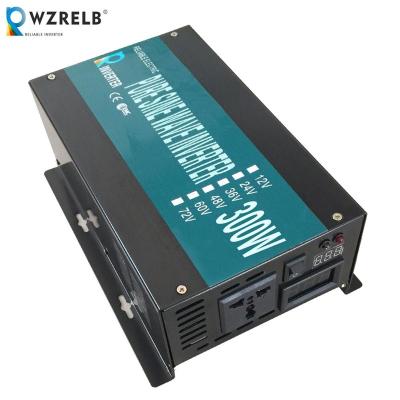 China 300w dc ac off grid pure sine wave inverter for solar power system 240*175*95MM for sale