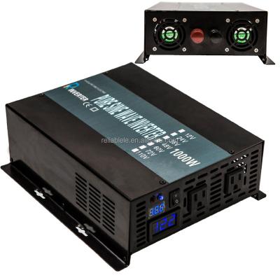 China 1000W 12V 24V 48V DC To AC 110V 220V Off Grid Solar Power Inverter 255*205*90MM for sale