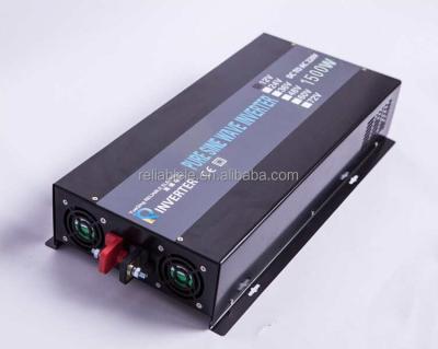 China Manufacturer, Solar Power Pure Sine Wave DC To AC Off Grid Inverter 1500W 360*205*90mm for sale