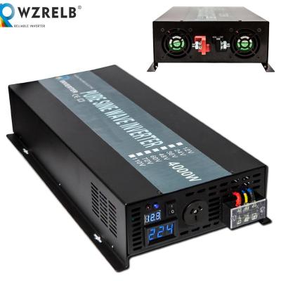 China 4000w 4kw 36v dc to ac 110v off grid power single phase pure sine wave inverter with LED display 550*240*93MM for sale