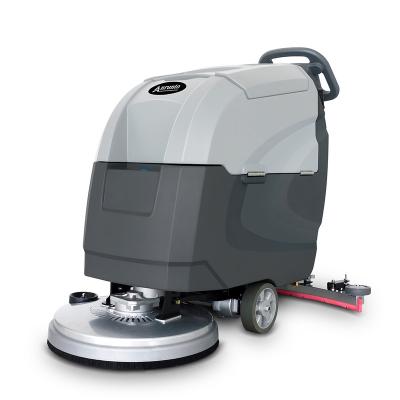 China Excellent Quality Hotels Low Price Battery Electric Automatic Concrete Floor Scrubber Machine for sale