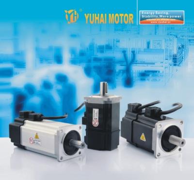 China YUHAI waterproof 60SY-M01330, 60mm series, 400w 3000rpm three phase AC servo motor for sale