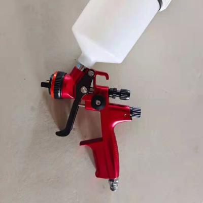 China Paint Spray Gun LVMP Color Car Paint Spray Gun 1.3mm Plated Red for sale