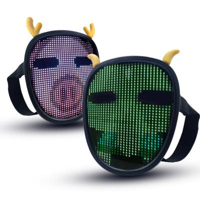 China 8 O'Clock Led Party Mask Wear Halloween Mask Party Costume Purge Neon Led Masks for sale