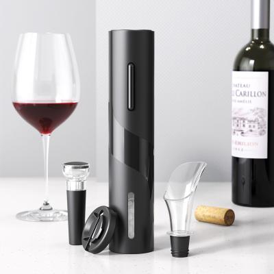 China Portable Electric Wine Bottle Opener Corkscrew Set for sale