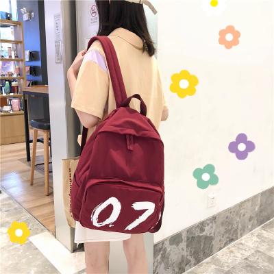 China Fashion Wholesale Canvas Tote Bag Canvas Backpack Unisex Sports Travel Rucksack 4 Piece Set School Bags for sale