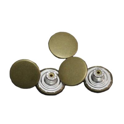 China Factory direct sales fashion soft clothes dry cleaning atmosphere single button metal jeans jacket buttons round button studs for sale