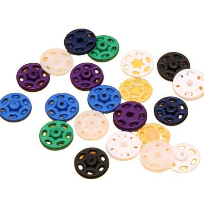 China Cheap dry cleaning color fastener factory wholesale snap button nylon plastic sewing kids button size light snap button optional for sale