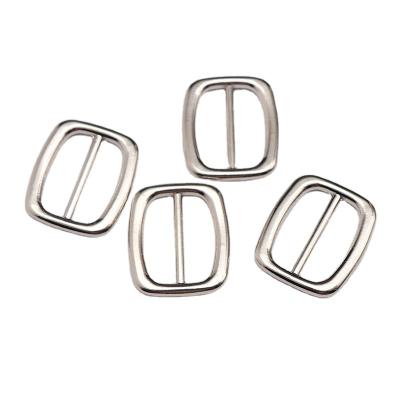 China Dry cleaning square with handsome rounded corners and practical buttons backpack hardware accessories metal adjustment buckle for sale