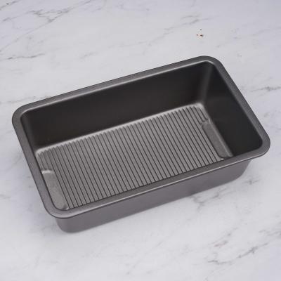 China Classic Viable Silver Aluminized Heavy Duty 10 Inch Steel Chain Pullman Loaf Cake Baking Loaf Boxes For Oven for sale