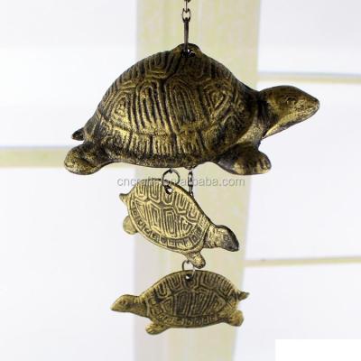 China 3pc Japan Turtles Cast Wind Chime Japanese Furin Nanbu, Cast Crafts for sale