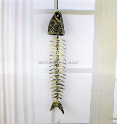 China Other Fish Bones Cast Wind Chime, Sold Metal, Great Sound Wildlife Creations for sale