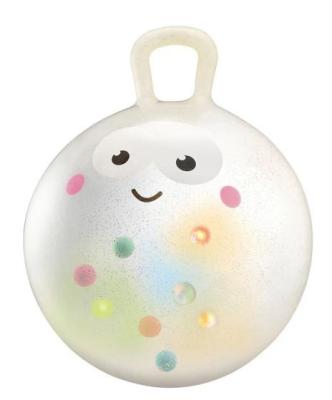 China PVC Longting Space Hopper Ball With LED Light And Bouncy Ball For Kids for sale