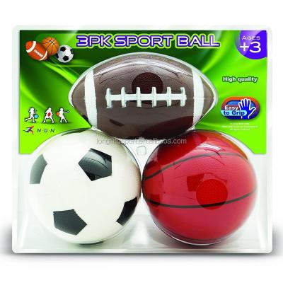 China PVC Mini Inflatable 3pk Toy Sports Inflatable Ball Toy Ball Sets For Kids for sale