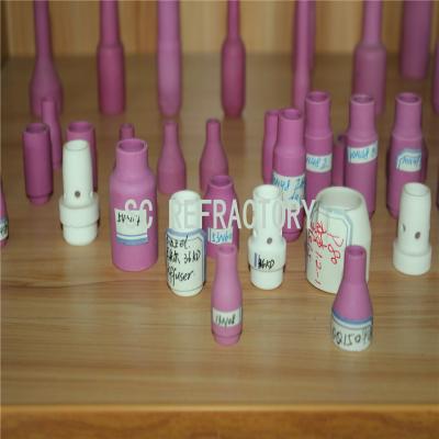 Chine bec en céramique 6mm de l'alumine 14N57 12 séries Tig Torches Pink Nozzle à vendre