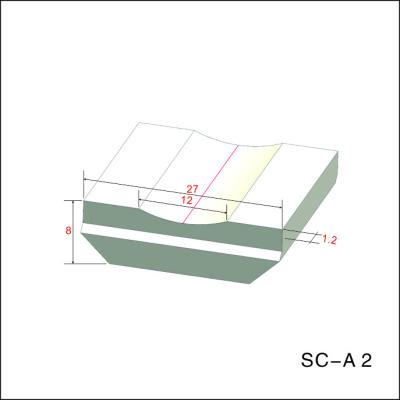 Cina Nastro di protezione ceramico della saldatura della scanalatura 12mm GMAW che salda senza sgorbiare in vendita