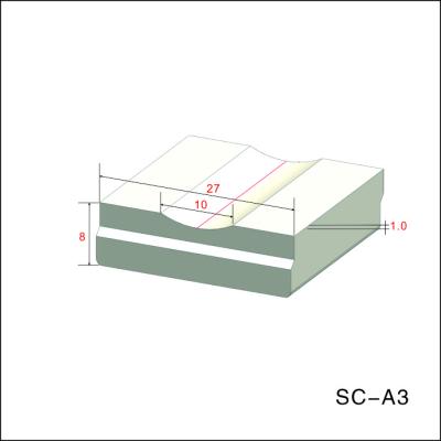 Cina striscia di appoggio di saldatura ceramica della scanalatura di 10mm 50% risparmiatore di tempo in vendita