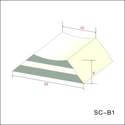 Cina GMAW trapezoidali che saldano la striscia di appoggio ceramica X modellano il ODM in vendita